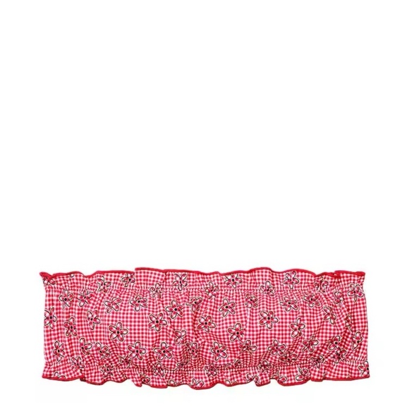 New! SET Frankie’s Bikinis x Pink Rosalind Bandeau Reilly Bikini 31496 - Picture 2 of 14